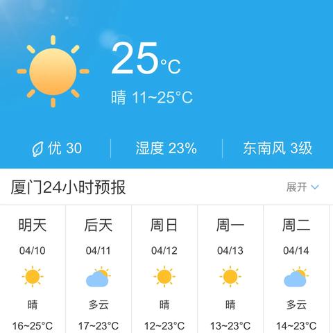 厦门未来40天天气预报，天气变幻，生活指南请收好