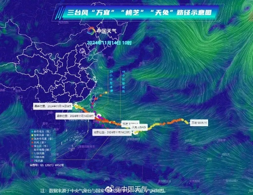 万宜台风2024最新消息今天，路径逼近华南沿海，多地启动应急响应